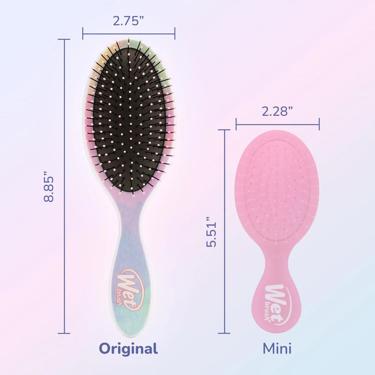 Wet Brush Original Detangler Hair Brush, Hipster Sketch, Ultra-Soft IntelliFlex Bristles, Detangling Bristles Glide Through Tangles (Wet & Dry Hair), Women & Men