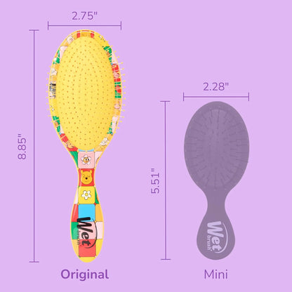 Wet Brush Original Detangling Hair Brush, Hello Disney Daisy Duck - Ultra-Soft IntelliFlex Bristles - Detangler Brush Glide Through Tangles With Ease For All - For Women, Men, Wet & Dry Hair