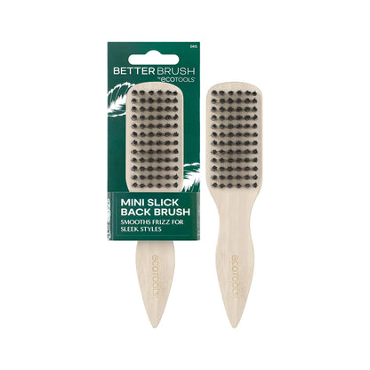 EcoTools Slick Back Hairbrush, Small Brush for Ponytail or Bun, 1 Count