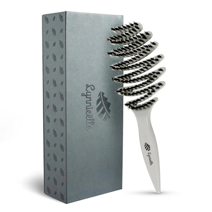 Natural Boar Bristle Hair Brush for Fine Hair - A Great Gift
