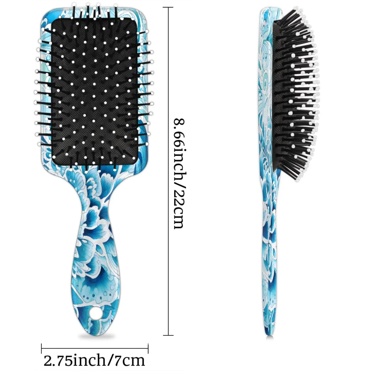 Wet Hair Brush Detangling Hair Brushes for Women Men, Paddle Brush(Retro Leopard Cheetah Animal Print)