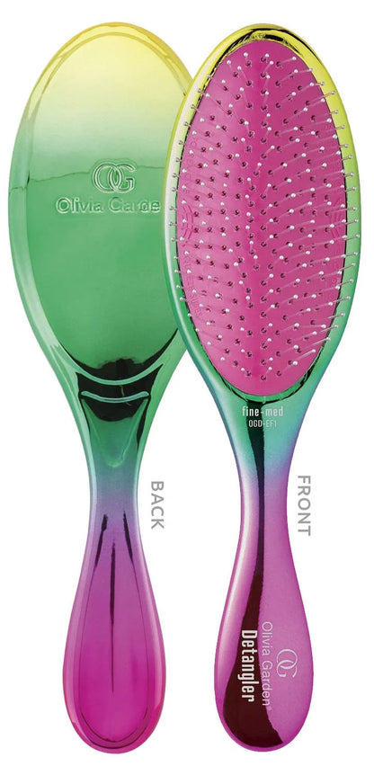 Olivia Garden Aurora Detangler Brush for Wet and Dry Fine to Medium Hair - Detangling Brush for Women, Men, Kids