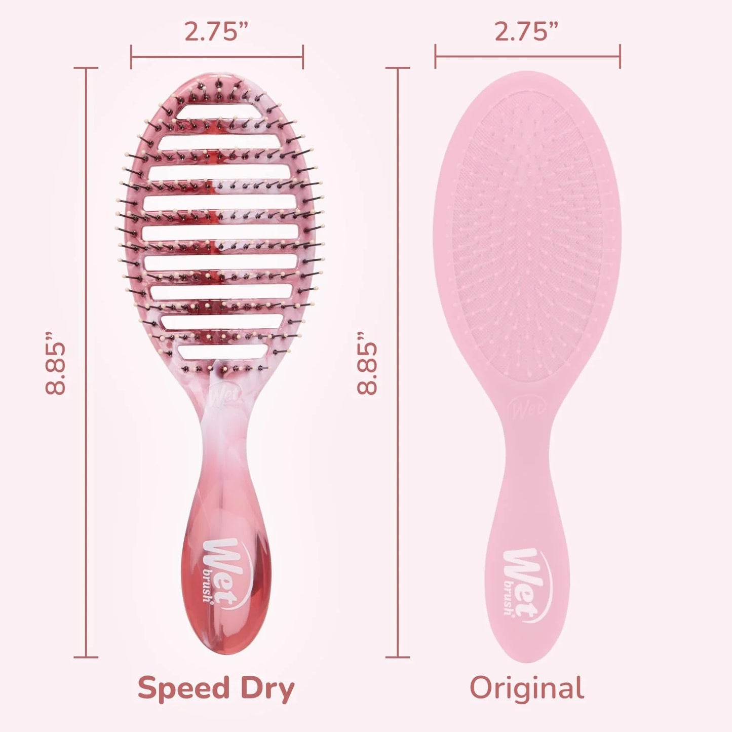 Wet Brush Speed Dry Hair Brush, Orange Crush (Summer Quencher) - Vented Design & Soft HeatFlex Bristles Are Blow Dry Safe - Ergonomic Handle Manages Tangles - Pain-Free Hair Accessories