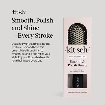 Kitsch Smooth & Polish Hair Brushes For Women and Men - Haze Blue