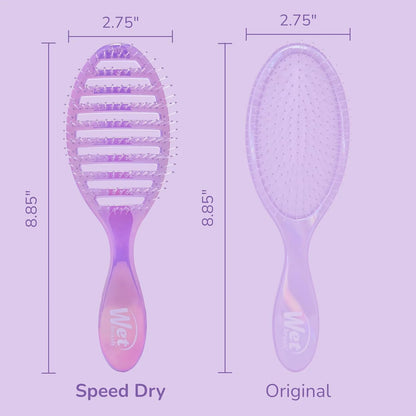 Wet Brush Speed Dry Hair Brush, Orange Crush (Summer Quencher) - Vented Design & Soft HeatFlex Bristles Are Blow Dry Safe - Ergonomic Handle Manages Tangles - Pain-Free Hair Accessories