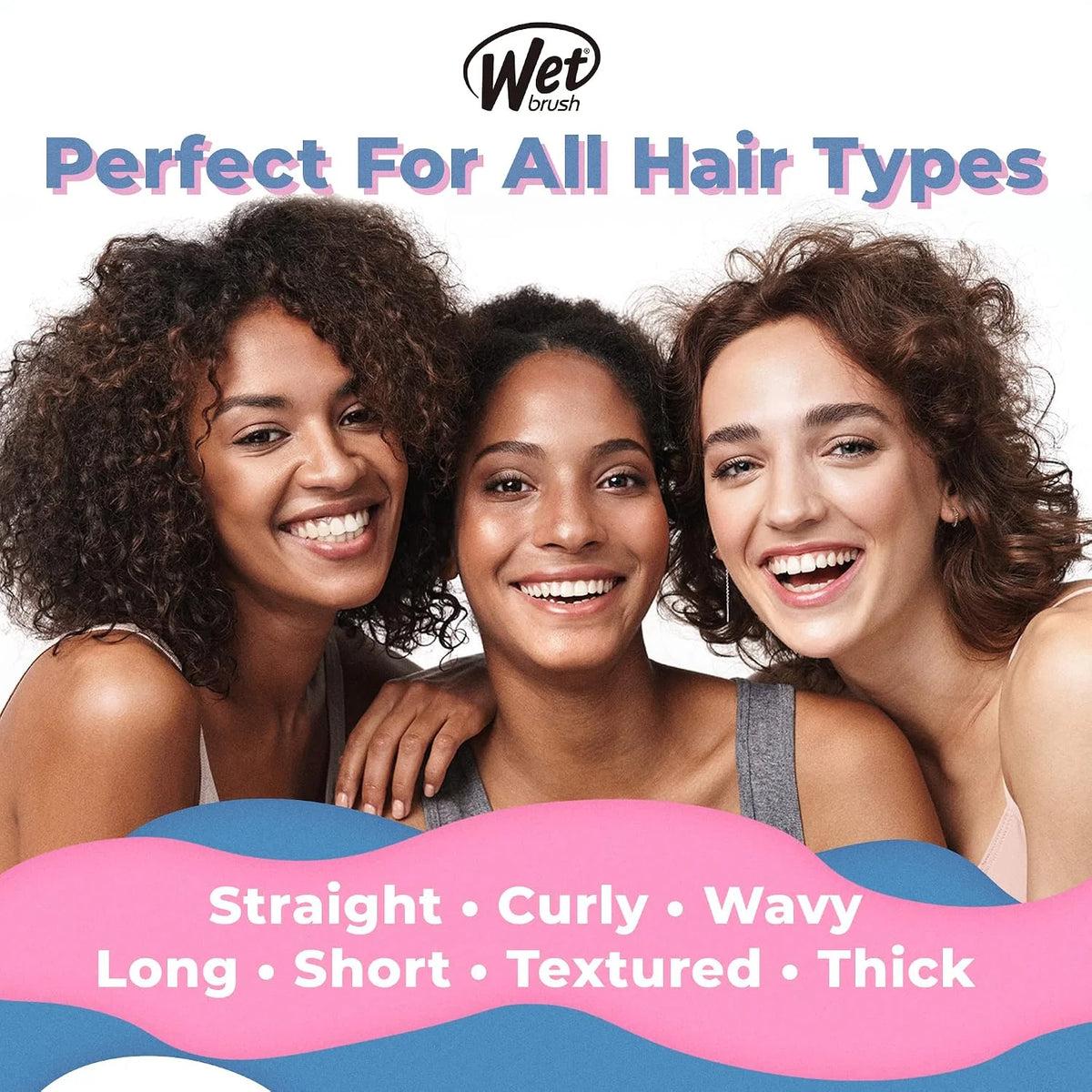 Wet Brush Original Detangler Hair Brush, Hipster Sketch, Ultra-Soft IntelliFlex Bristles, Detangling Bristles Glide Through Tangles (Wet & Dry Hair), Women & Men