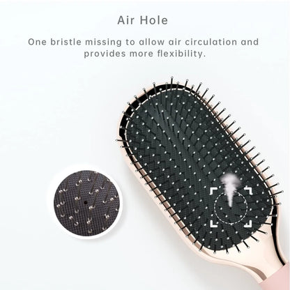 Melbang Hair Brush for Thick Curly Thin Long Short Wet or Dry Hair Adds Shine and Makes Hair Smooth Hair Comb Paddle Hair Brush for Men Women Kid (Silver)