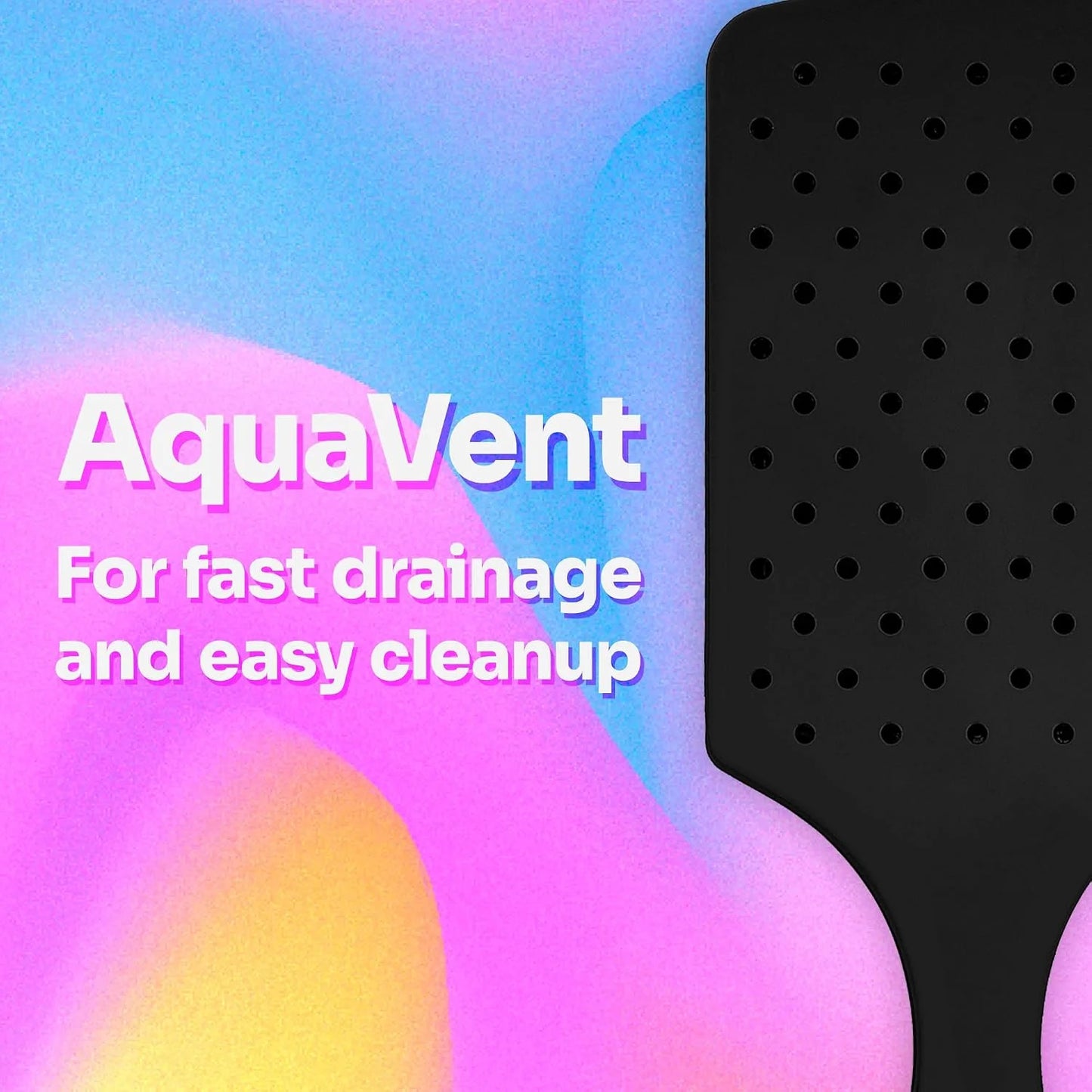 Wet Brush Refresh and Extend Paddle Detangler, Black, Detangling Brush with Infused Charcoal Ultra-Soft IntelliFlex Bristles For All Hair Types, Removes Dirt, Excess Oils & Impurities