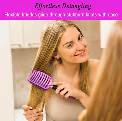 Detangling Brush for Women & Kids, Wet & Dry Hair, All Hair Types