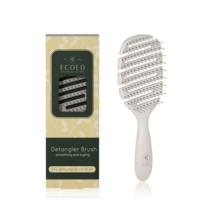 Detangler Hairbrush, Soft Bristle Detangling Brush,Quick Smoothing(Natural)