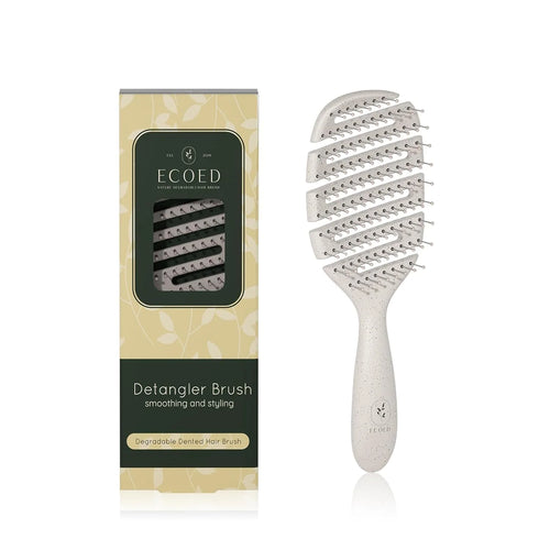 Detangler Hairbrush, Soft Bristle Detangling Brush,Quick Smoothing(Natural)