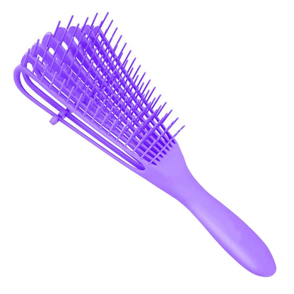 Hair Brush, Detangling Brush for Afro America/African Hair Textured 3a to 4c Kinky Wavy/Curly/Coily/Wet/Dry/Oil/Thick/Long Hair, Knots Detangler Scalp Massage Comb (2 pcs, Blue-Blue)