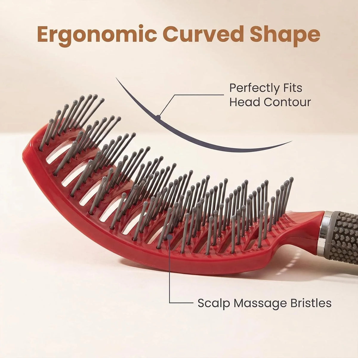 Curved Vented Hair Brush,Detangler Brush Faster Blow Drying for Women, Men