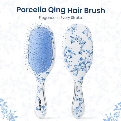 AIMIKE Rose Luxe Detangler Brush, Fine Thin Hair, Wet Dry Paddle Hair Brush