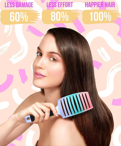 Detangling Brush for Women & Kids, Wet & Dry Hair, All Hair Types