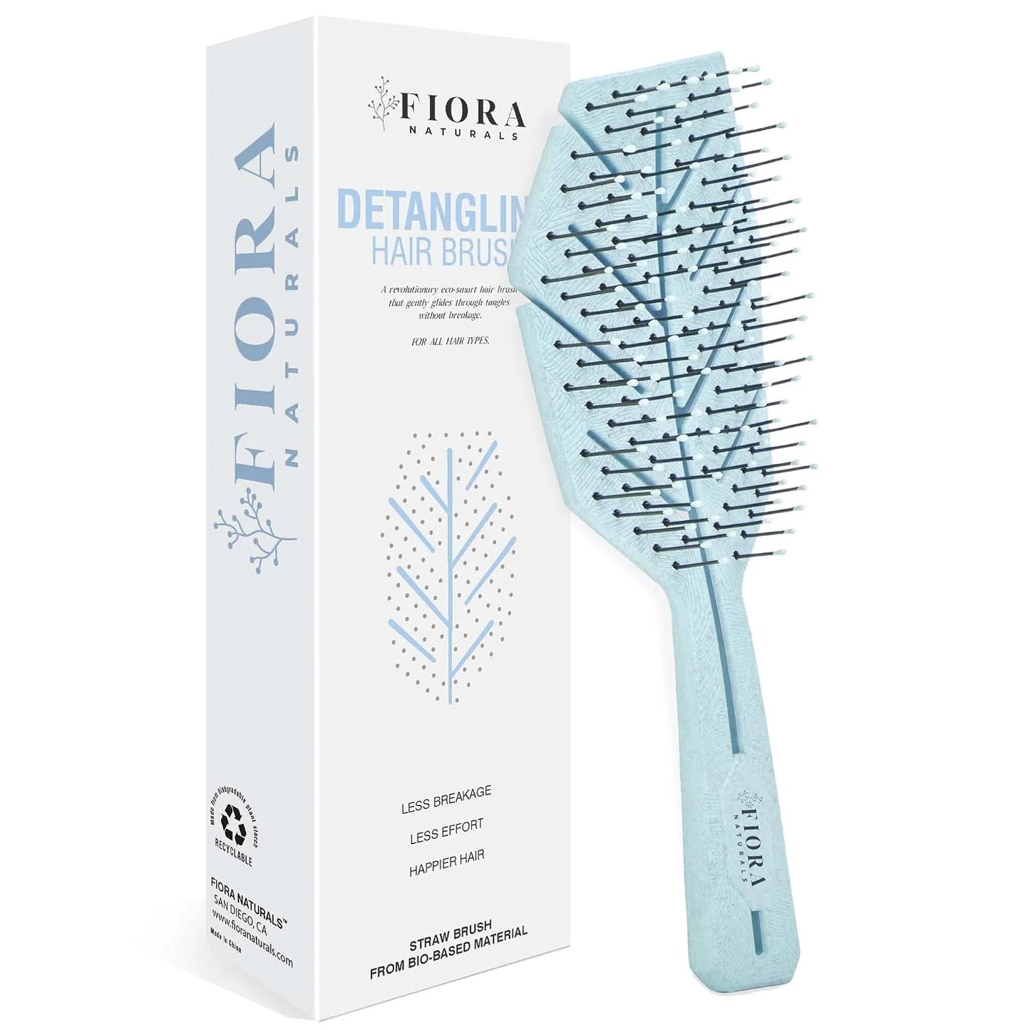 Fiora Naturals Detangling Hair Brush for Women, Detangler Hair Brush, Pink
