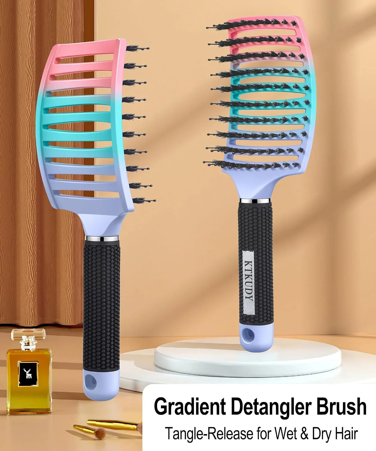 Detangling Brush for Women & Kids, Wet & Dry Hair, All Hair Types