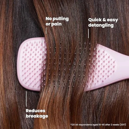 Tangle Teezer Ultimate Detangler Brush, Straight to Wavy, Millennial Pink