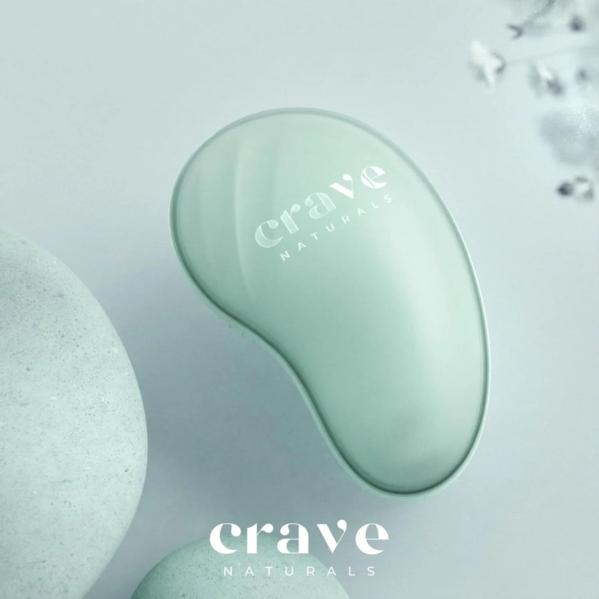Crave Naturals Detangling Hair Brush Large Turquoise – Glide Thru Hair Detangler Brush for Women, Kids & Toddlers – Gentle Scalp Care, No-Pain Tangle-Free Hairbrush for All Hair Types