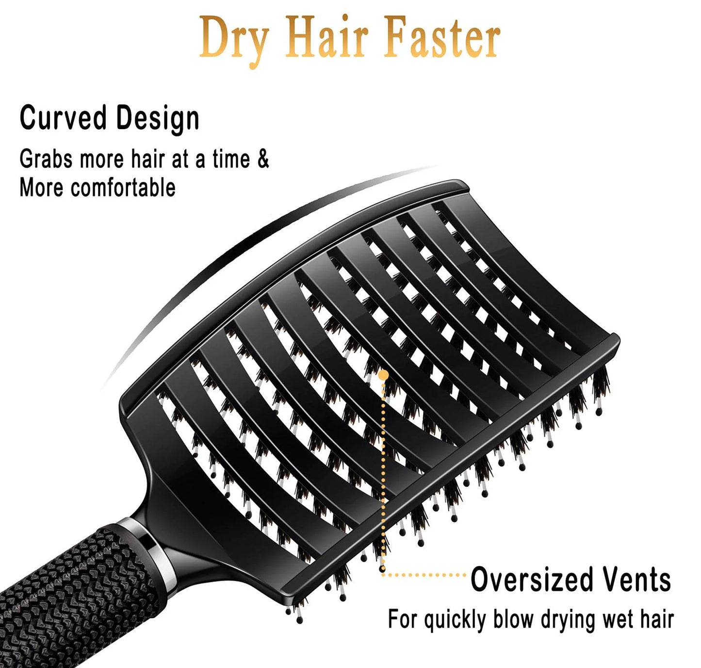 Detangling Brush for Women & Kids, Wet & Dry Hair, All Hair Types