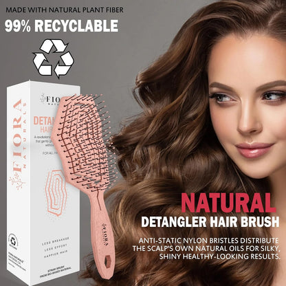 Fiora Naturals Detangling Hair Brush for Women, Detangler Hair Brush, Pink