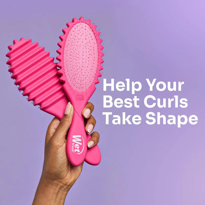 Wet Brush Curl Shaper Detangler Brush, Pink, Made for Women, Men & Kids