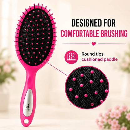 HerStyler Purple Hair Brush Detangler -Pain Free, No Breakage