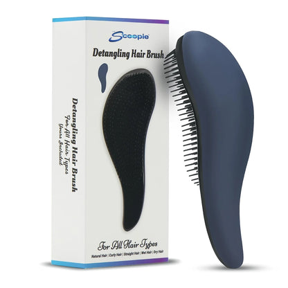 Detangling Hair Brush - Gentle Wet Dry Hairbrush Purple