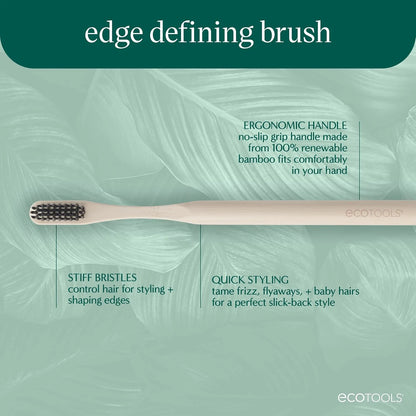 EcoTools Slick Back Hairbrush, Small Brush for Ponytail or Bun, 1 Count