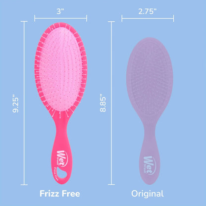 Wet Brush Frizz-Free Detangler Brush with Ionic Technology, Pink, Provides Frizz Control, Reduces Static, and Smooths All Hair Types, Best For Dry Hair, Made for Women, Men & Kids