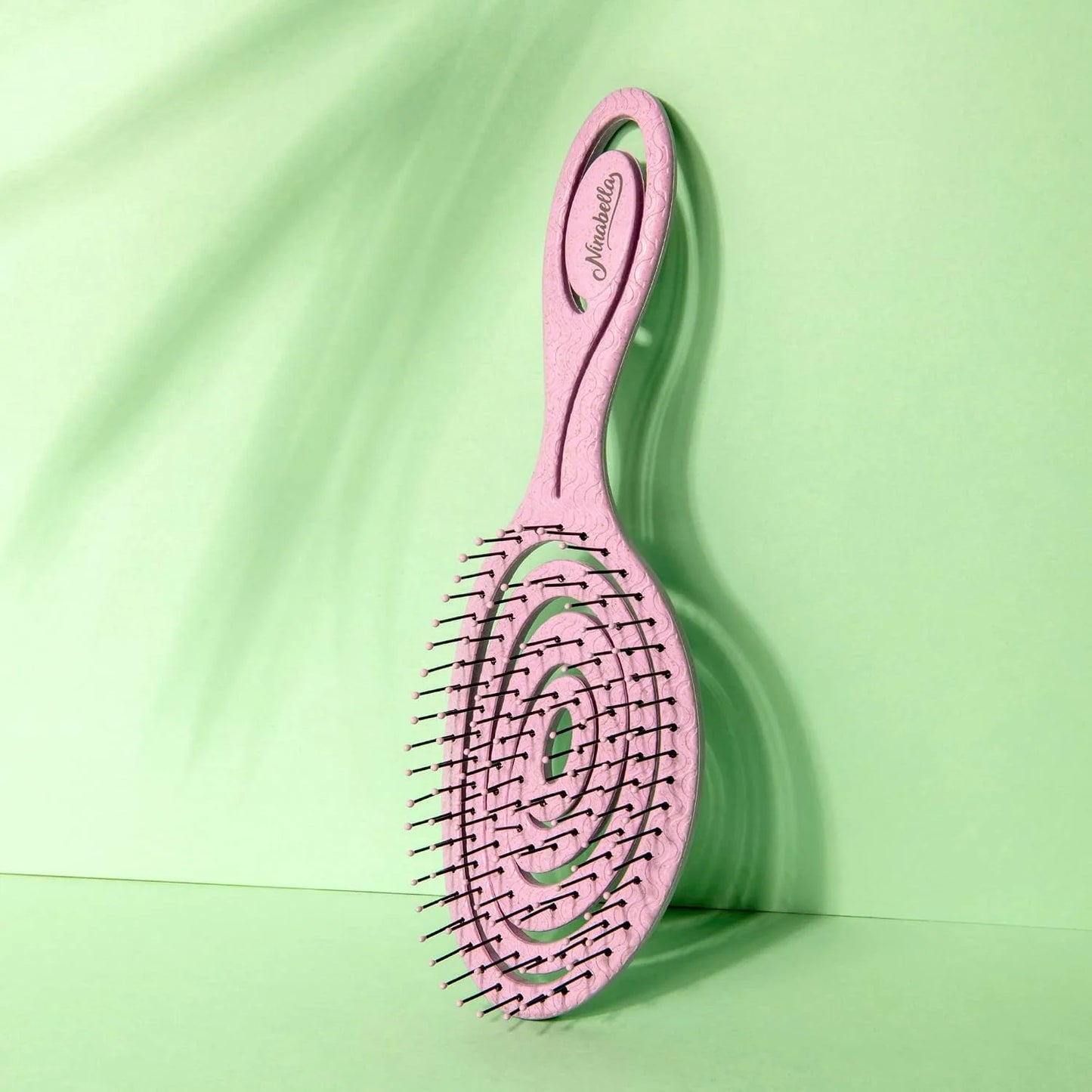 Ninabella Detangler Brush - No Tangle Hair Brush for Women, Fine, Thick and Long Hair - Hairbrush for Wet and Dry Hair, Gentle on the Scalp - Light Blue