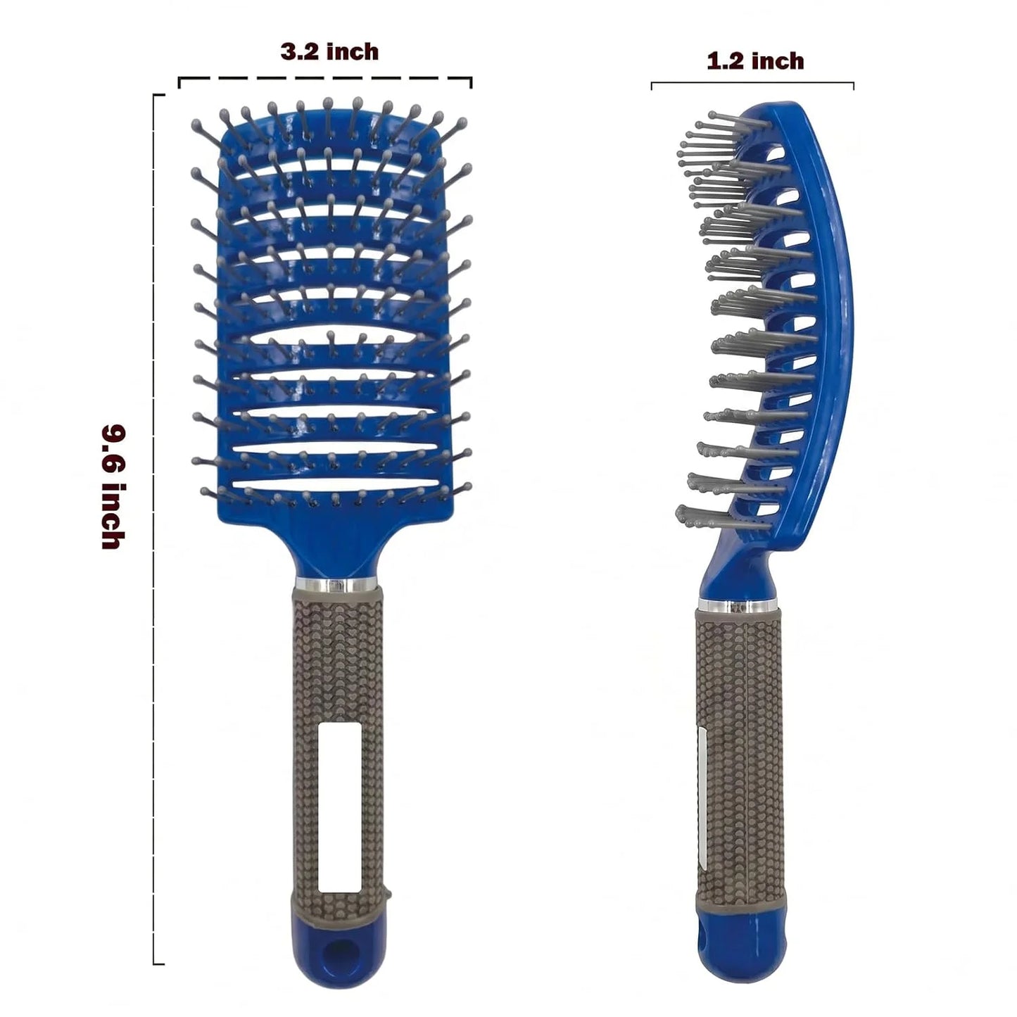 Curved Vented Hair Brush,Detangler Brush Faster Blow Drying for Women, Men