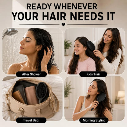 HerStyler Purple Hair Brush Detangler -Pain Free, No Breakage