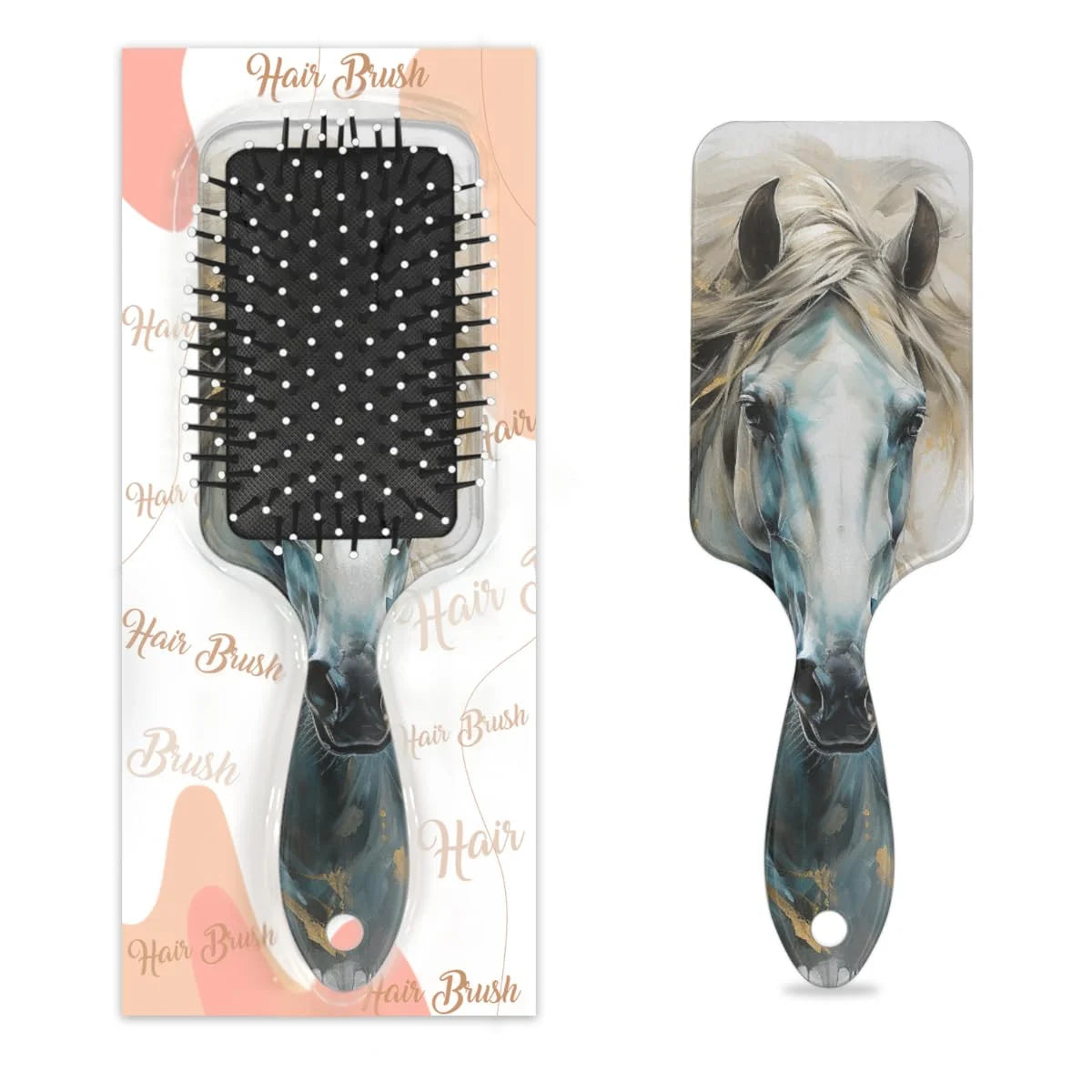 Wet Hair Brush Detangling Hair Brushes for Women Men, Paddle Brush(Retro Leopard Cheetah Animal Print)