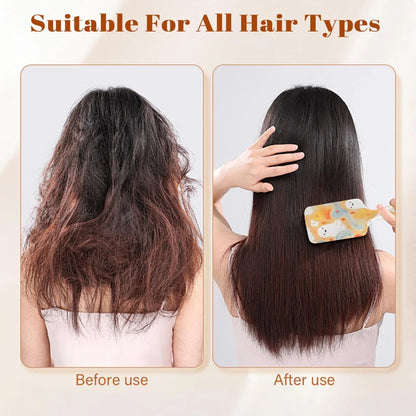 Wet Hair Brush Detangling Hair Brushes for Women Men, Paddle Brush(Retro Leopard Cheetah Animal Print)