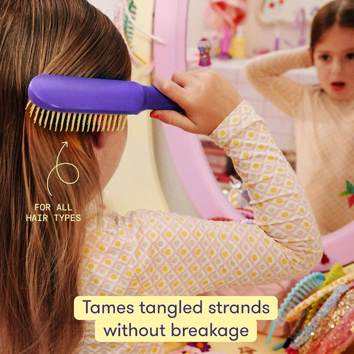 Frida for Kids Curly Hair Brush, Detangling Brush for Curls, Kids