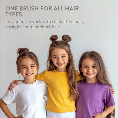 Ninabella Mini Detangling Hairbrush - Cute Colorful Octopus Detangle Brush - For Blow Dry or Brushing Wet Tangled Hair - Detangler Hair Brush - Small Hairbrushes - Rose