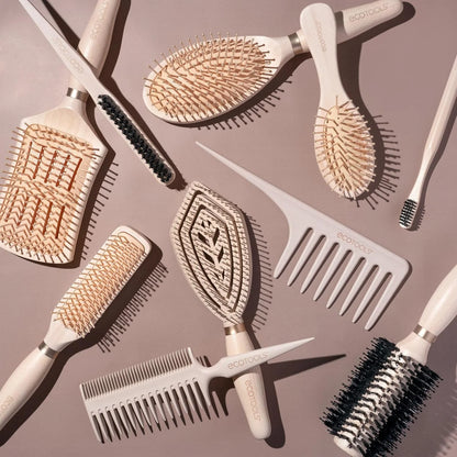 EcoTools Slick Back Hairbrush, Small Brush for Ponytail or Bun, 1 Count
