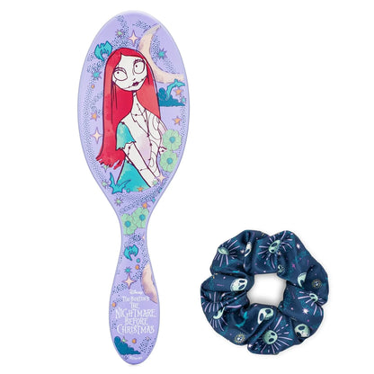 Wet Brush Detangle & Style Duo Kit, Jack Skellington (Nightmare Before Christmas) - IntelliFlex Bristles - Detangling Brush Glides Through Tangles For Wet & Dry Hair, 1 Hair Brush & 1 Coil Scrunchie