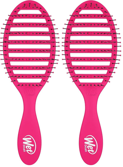 Wet Brush Speed Dry Hair Brush, Orange Crush (Summer Quencher) - Vented Design & Soft HeatFlex Bristles Are Blow Dry Safe - Ergonomic Handle Manages Tangles - Pain-Free Hair Accessories