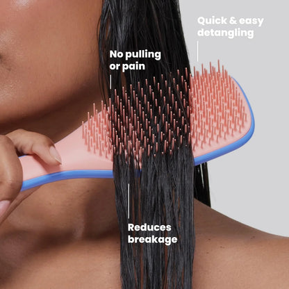 Tangle Teezer Ultimate Detangler Brush, Straight to Wavy, Millennial Pink