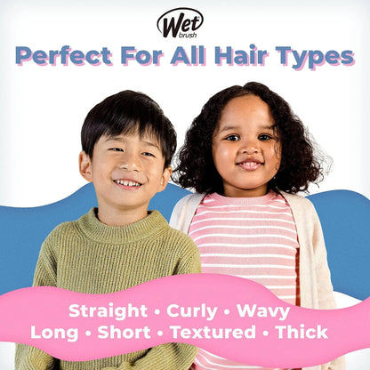 Wet Brush Kids Detangler Hair Brushes - Chevron - Midi Detangling Brush with Ultra-Soft IntelliFlex Bristles Glide Through Tangles with Ease - Pain-Free Comb for All Hair Types