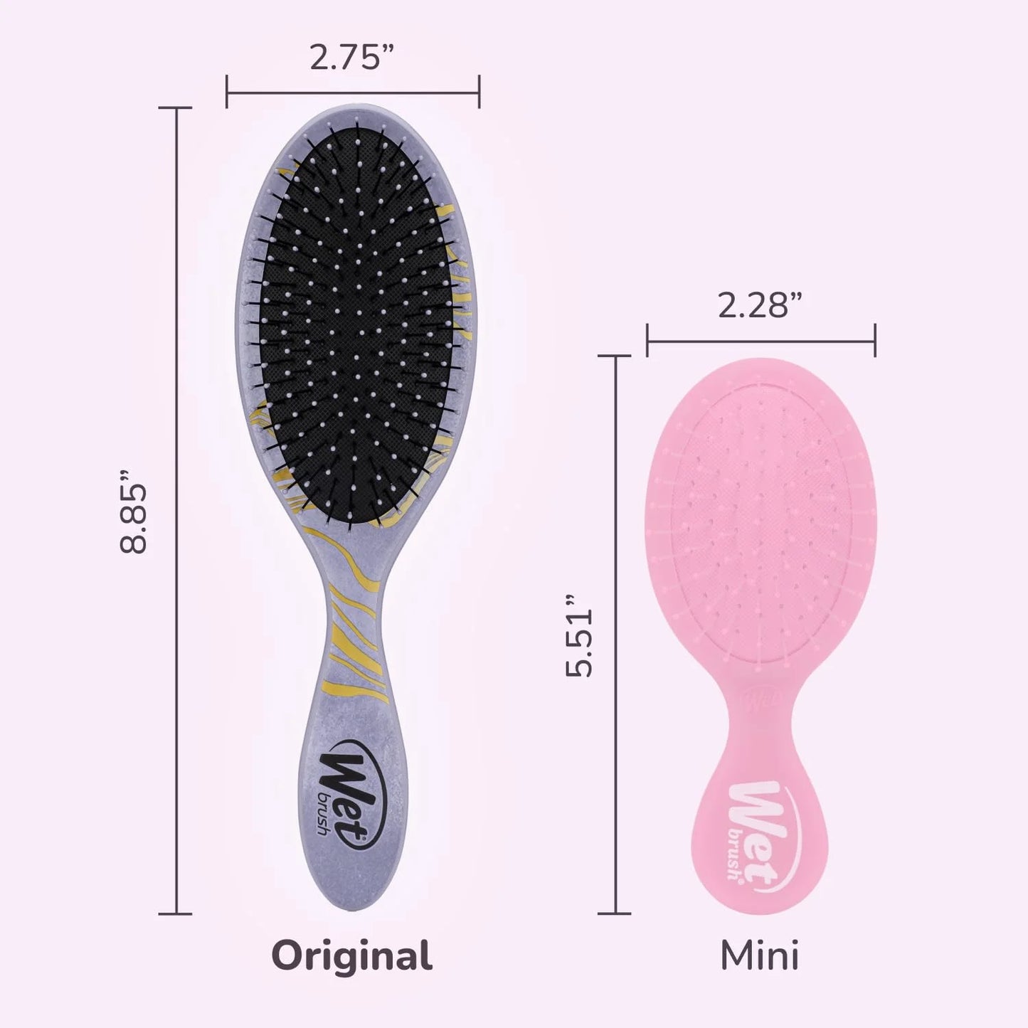 Wet Brush Disney Original Hair Detangler, Cinderella (Elegant Princess), Ultra-Soft IntelliFlex Bristles, Detangling Brush Glides Through Tangles (Wet Dry & Damaged Hair), Women & Men