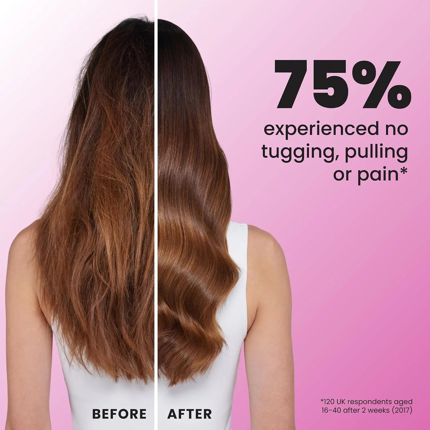 Tangle Teezer Ultimate Detangler Brush, Straight to Wavy, Millennial Pink