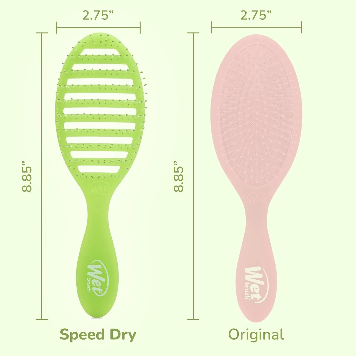 Wet Brush Speed Dry Hair Brush, Orange Crush (Summer Quencher) - Vented Design & Soft HeatFlex Bristles Are Blow Dry Safe - Ergonomic Handle Manages Tangles - Pain-Free Hair Accessories