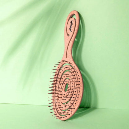 Ninabella Detangler Brush - No Tangle Hair Brush for Women, Fine, Thick and Long Hair - Hairbrush for Wet and Dry Hair, Gentle on the Scalp - Light Blue