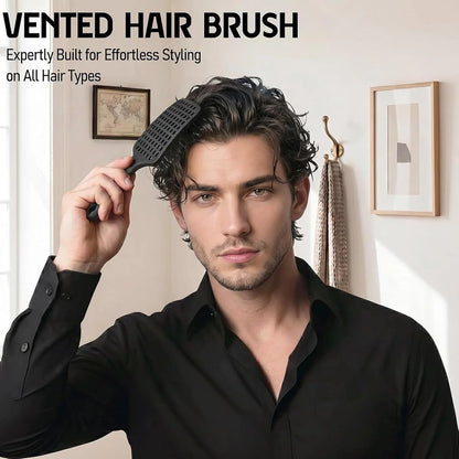 Boar Bristle Hair Brush Set – Wet/Dry Detangler for All Hair Types