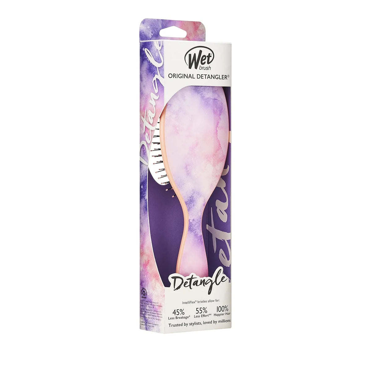 Wet Brush Original Detangler Hair Brush, Hipster Sketch, Ultra-Soft IntelliFlex Bristles, Detangling Bristles Glide Through Tangles (Wet & Dry Hair), Women & Men