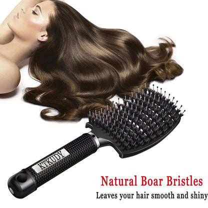 2 Pack Detangling Brushes for Women & Kids, Wet & Dry Hair, All Hair Types