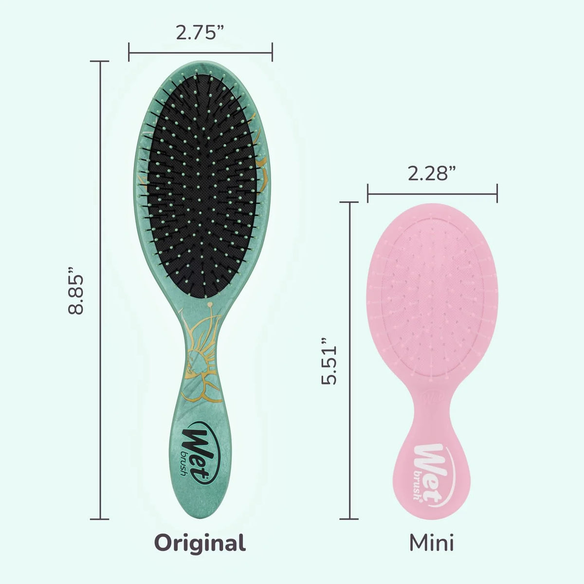 Wet Brush Disney Original Hair Detangler, Cinderella (Elegant Princess), Ultra-Soft IntelliFlex Bristles, Detangling Brush Glides Through Tangles (Wet Dry & Damaged Hair), Women & Men